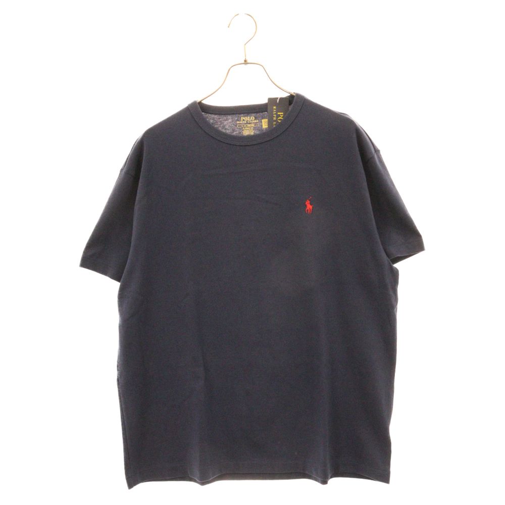 POLO RALPH LAUREN (ポロラルフローレン) CLASSIC FIT クラシックフィット ワンポイントポロ刺繍 半袖Tシャツ カットソー ネイビー