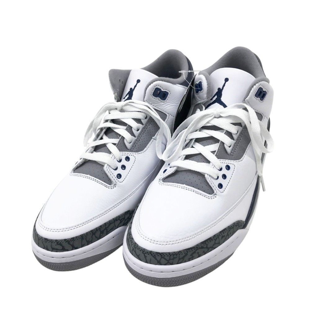 NIKE ナイキ CT8532-140 スニーカー AIR JORDAN 3 RETRO  ホワイト系 30 メンズ [240101323681]
