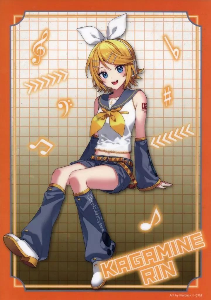 中古】クリアポスター A3クリアポスター 鏡音リン 「フリューくじ 初音