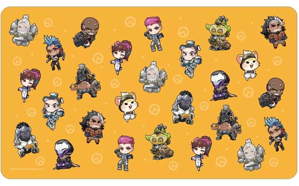 Overwatch サポート系ヒーロー ちびキャラ マルチデスクマット