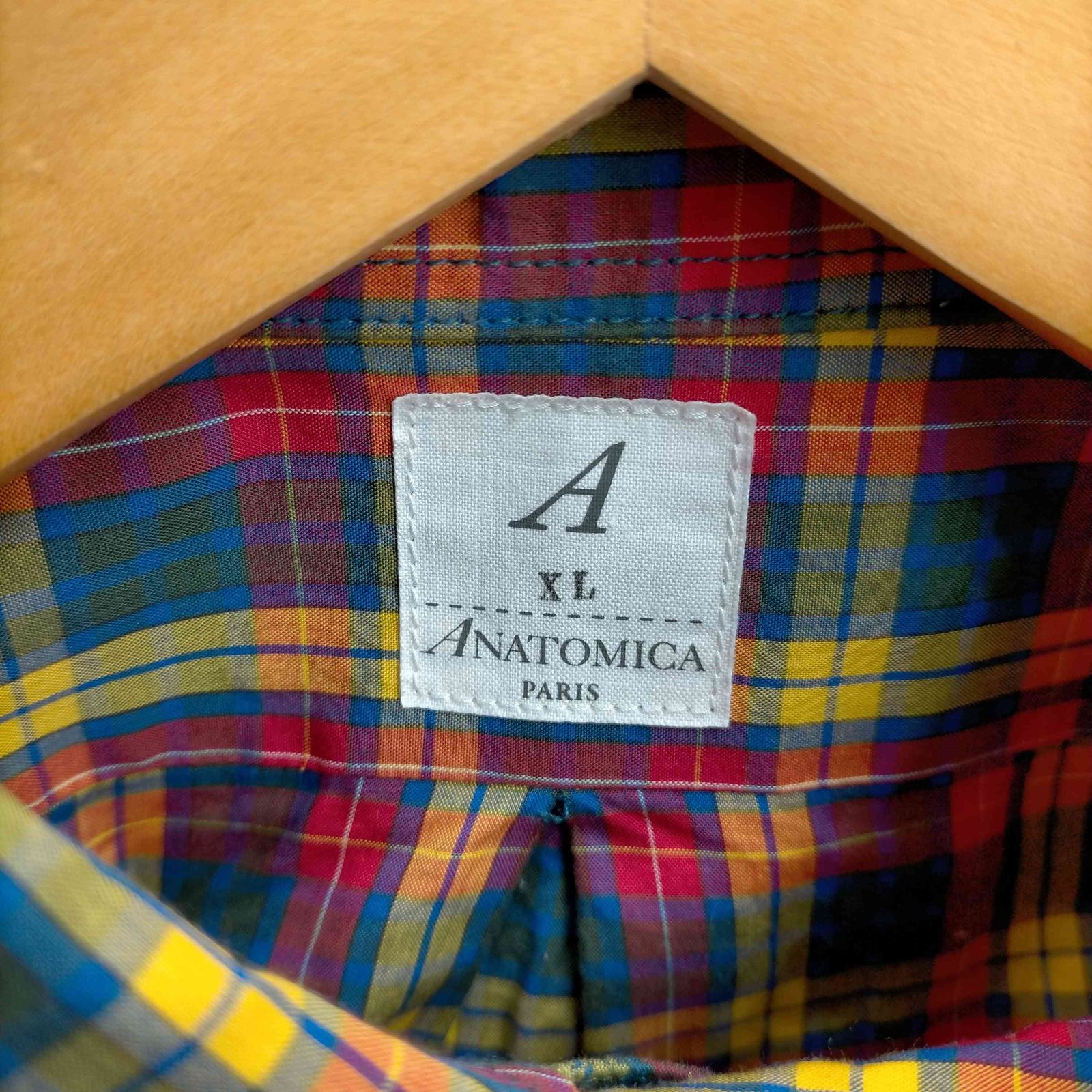 アナトミカ ANATOMICA 22AW BD SHIRT BROAD TARTAN メンズ JPN：XL  