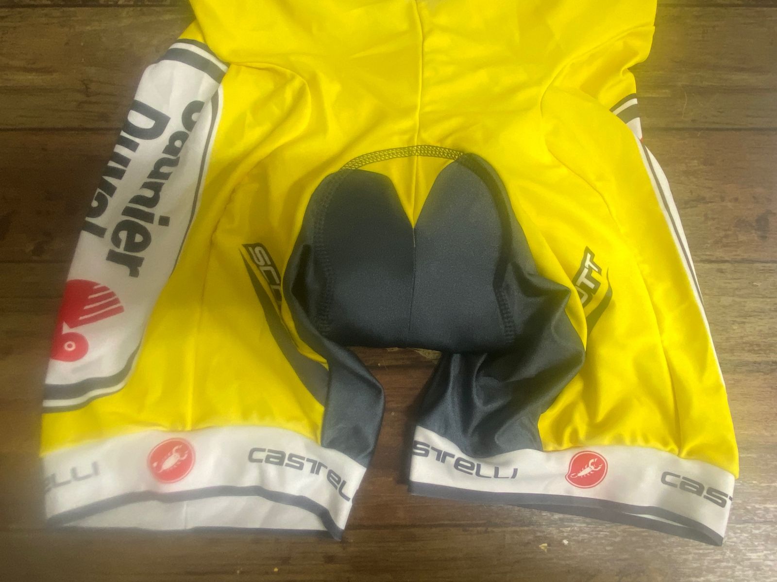 JD115 カステリ CASTELLI ビブショーツ 黒黄白 XL - メルカリ