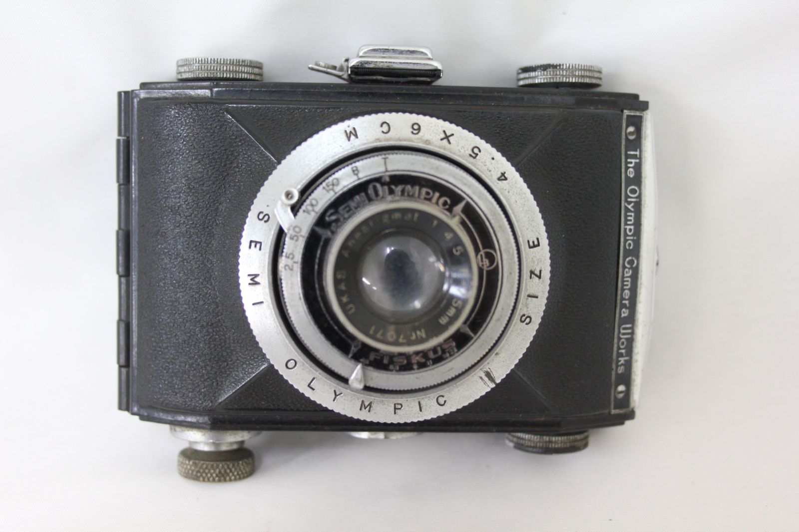 品 The Olympic Camera Works EMI Olympic Size 4.5x6cm Ukas 75mm F4.5 カメラ M5173