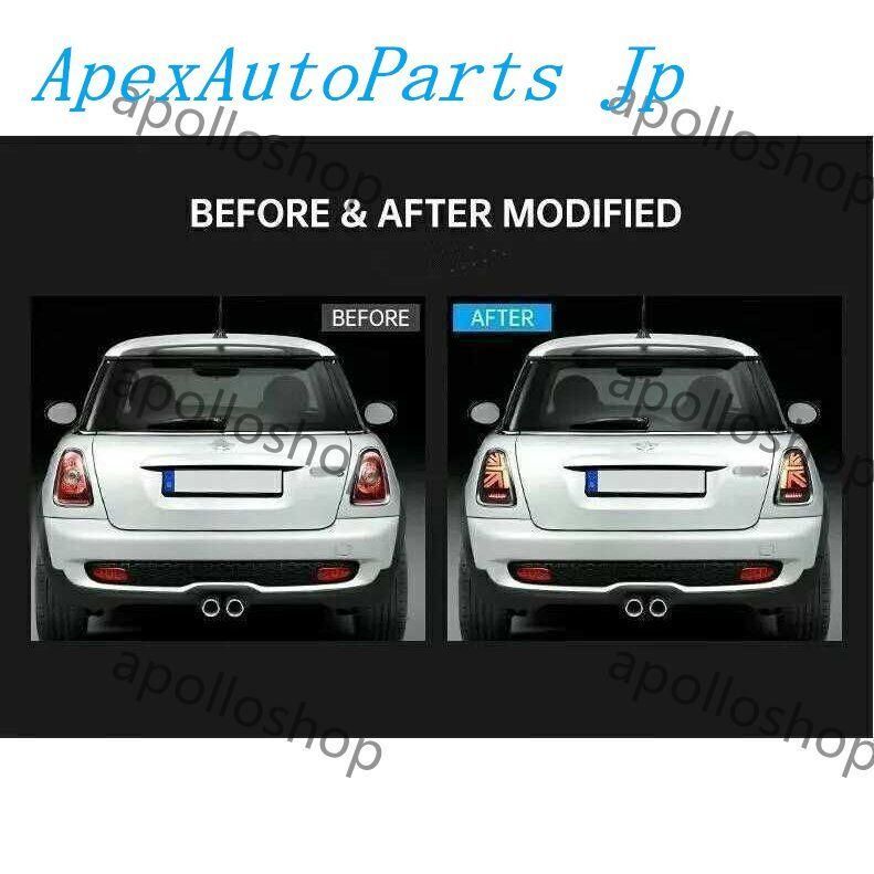 BMW MINI ミニクーパー R56 LEDテールランプ ユニオンジャック スモークタイプZYL878
