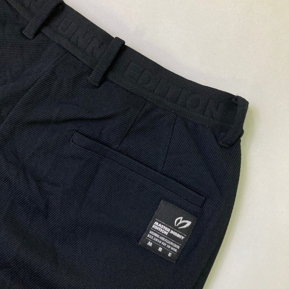 マスターバニーエディジョン　テックロングパンツ　サイズ4　ブラック　美品　ゴルフ マスターバニーエディジョン テックロングパンツ サイズ4 ブラック 美