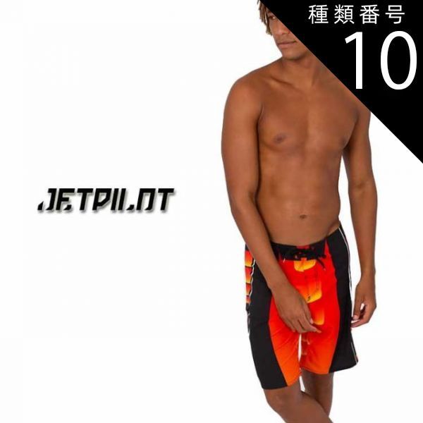 種類10：ORANGEBLACK/30 【JETPILOT/ジェットパイロット】S22910 PODIUM MENS BOARDSHORT  ボードショーツ メンズ スイムウェア 水着 男性用 おしゃれ