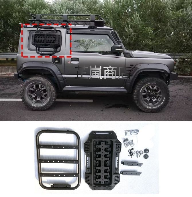 スズキ ジムニー JB74 JB64 3ドア サイドマウント リカバリープレートホルダー アウトドア装備