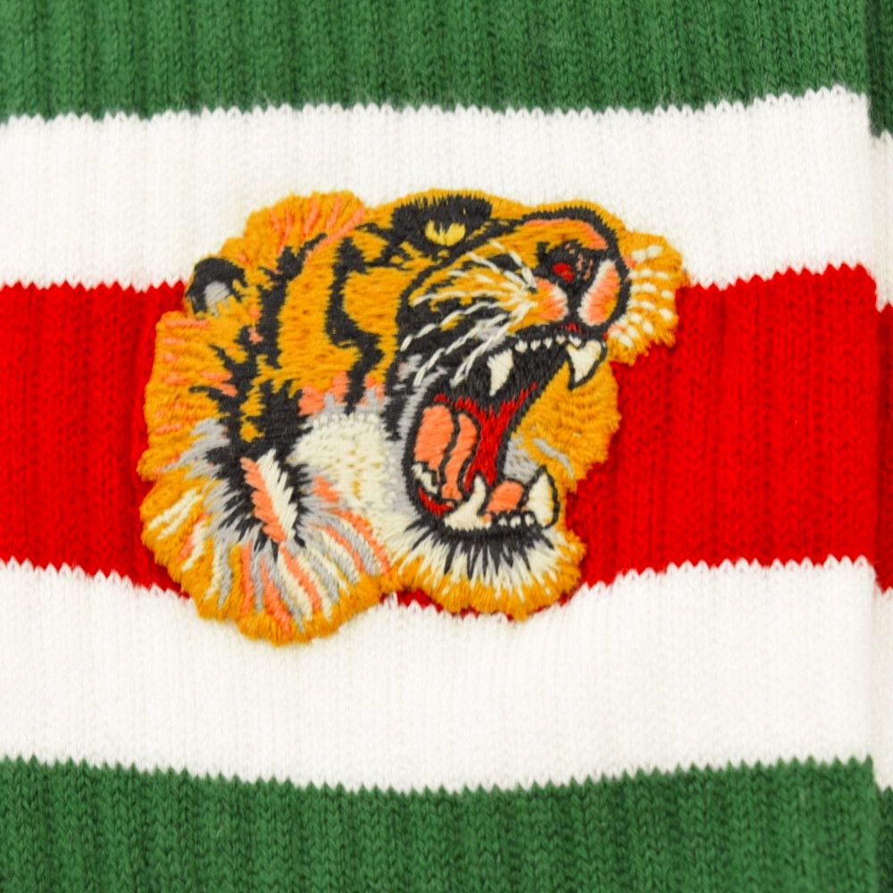 GUCCI (グッチ) Little Williams Tiger Knit Socks 虎刺繍 リトル