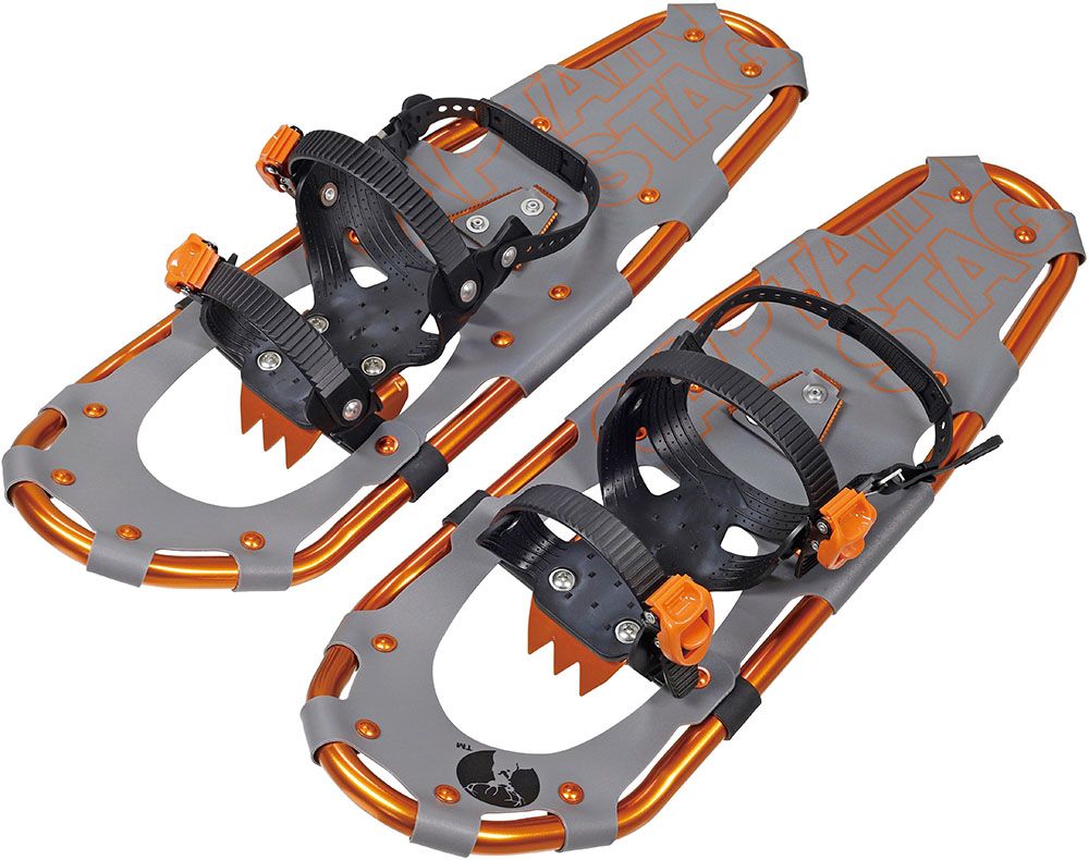 キャプテンスタッグ CAPTAIN STAG アウトドア CS スノーシュー TYPE3 25inc キャリーバッグ付 25インチ 長さ63cm かんじき 雪道 雪山 雪歩き 雪遊び 登山 トレッキング ハイキング UX1177 グレー×オレンジ