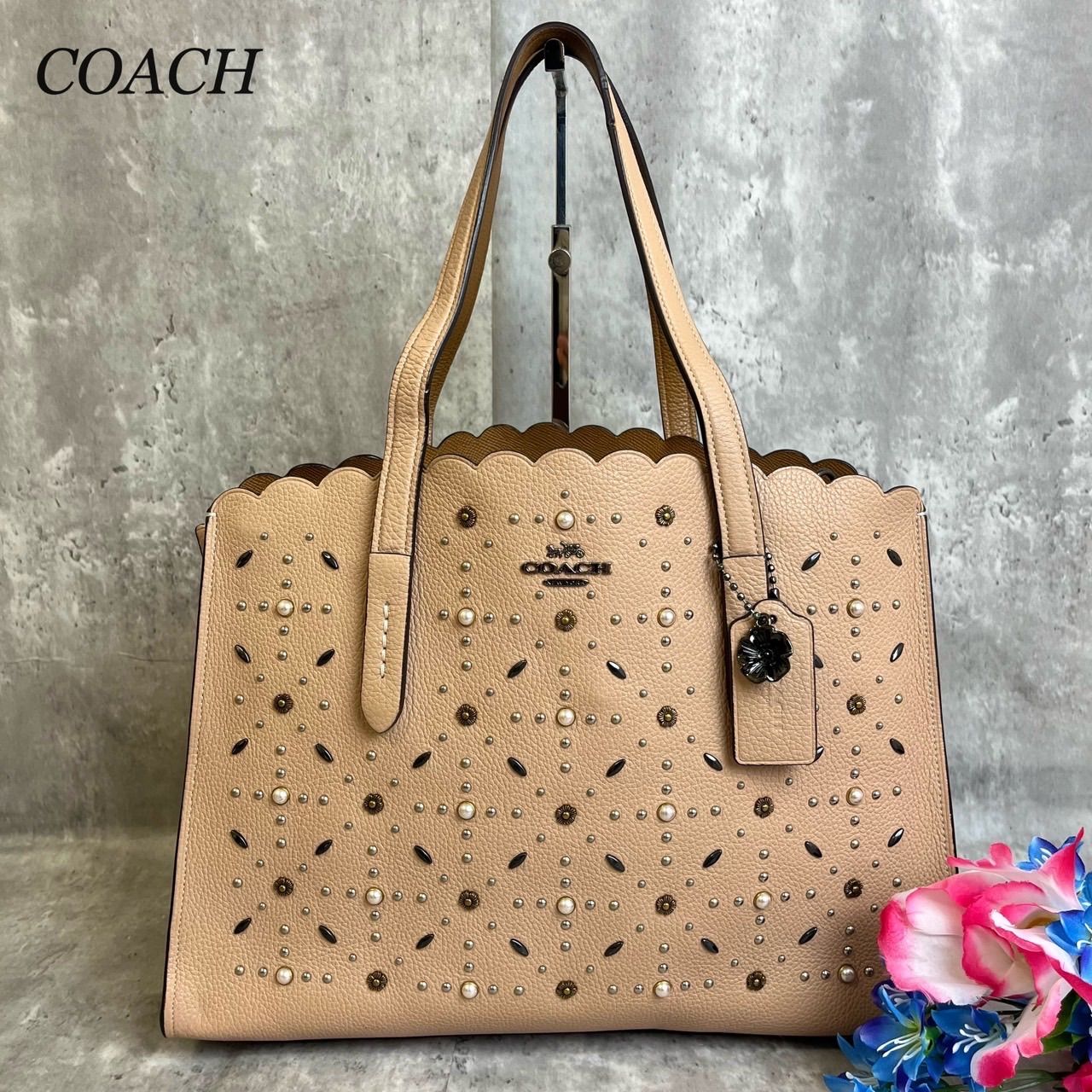 COACH ロゴパターン 見出さ キャリーケース