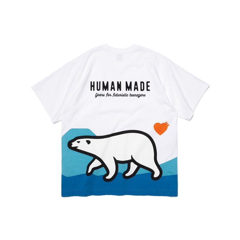 サイズM HUMAN MADE GRAPHIC Tee 熊 白-