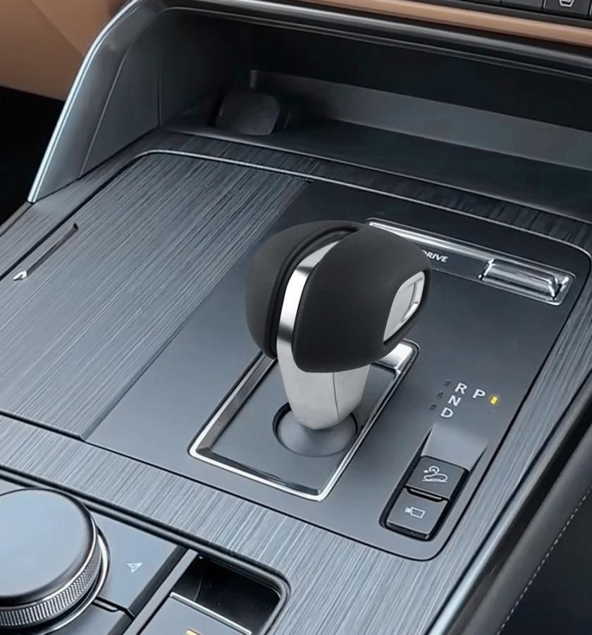 新型CX-60 KH系 CX60 PHEV 25S XD 内装 おしゃれ ドレスアップ アクセサリー レザーシフトノブカバー シフトレバーガーニッシュ