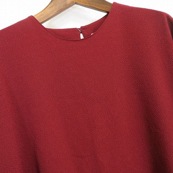 #snc Ts コレクション 詩仙堂 ヒトシタムラ カットソー 赤 黒 ちりめん 半袖 ドルマン 女の子柄 レディース [940248] s Ts コレクション 詩仙堂 ヒトシタムラ カットソー 半袖 赤
