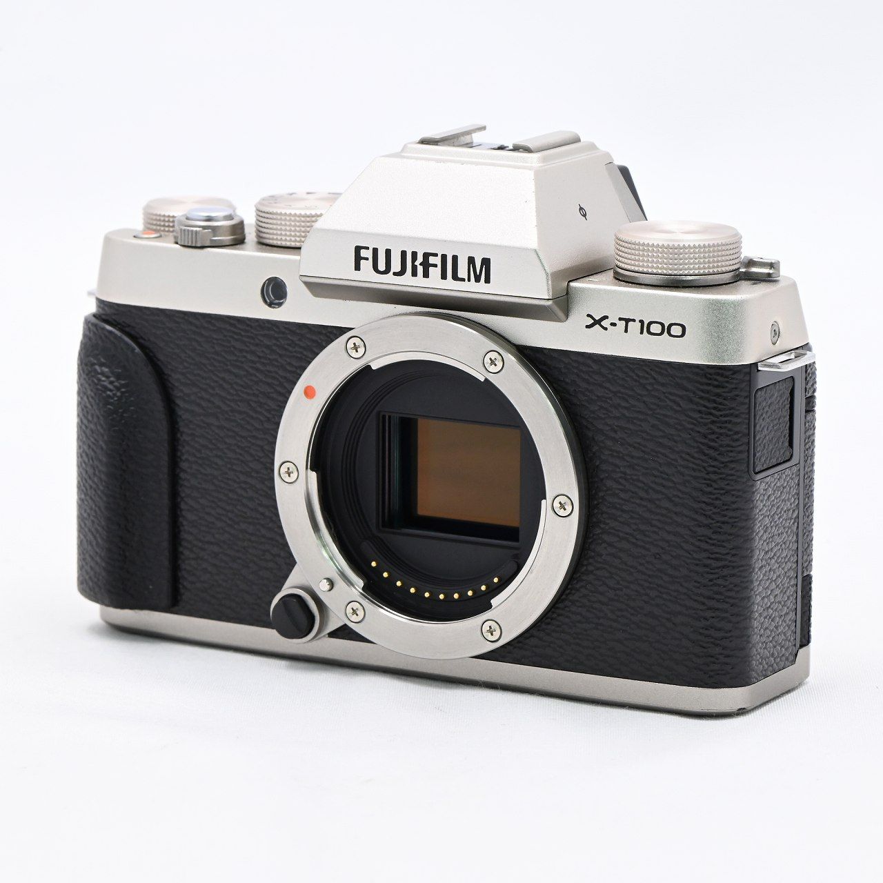 フジフイルム FUJIFILM X-T100 ボディ シャンパンゴールド X-T100-G ミラーレス一眼レフカメラ【中古】