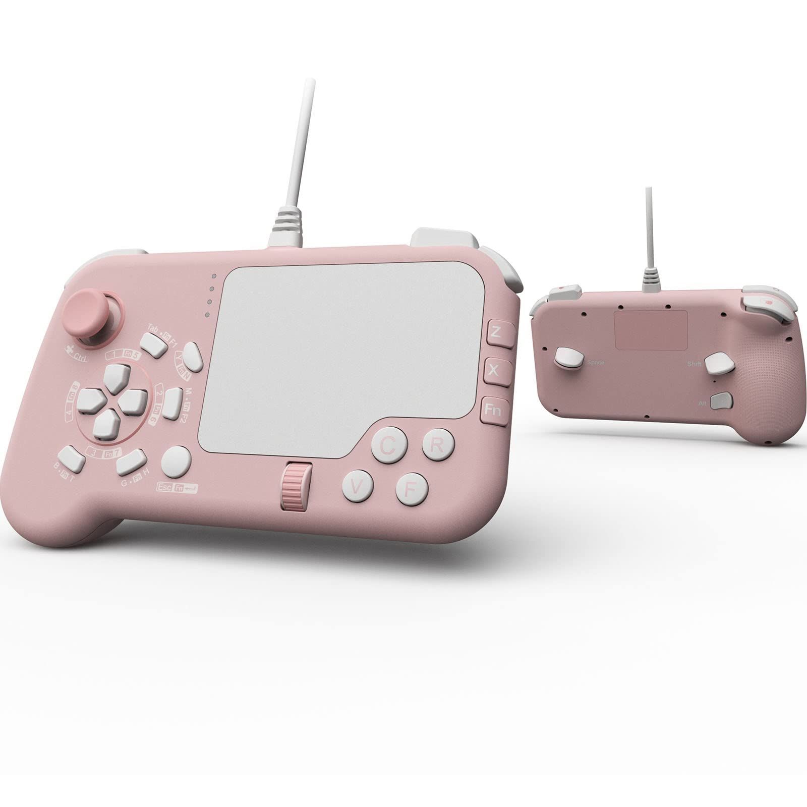 【新着商品】DarkWalker ShotPad FPS タッチパッド ゲーム コントローラー PC / PS4 / PS5 / Xbox One/Xbox Series S|X 用（ピンク）