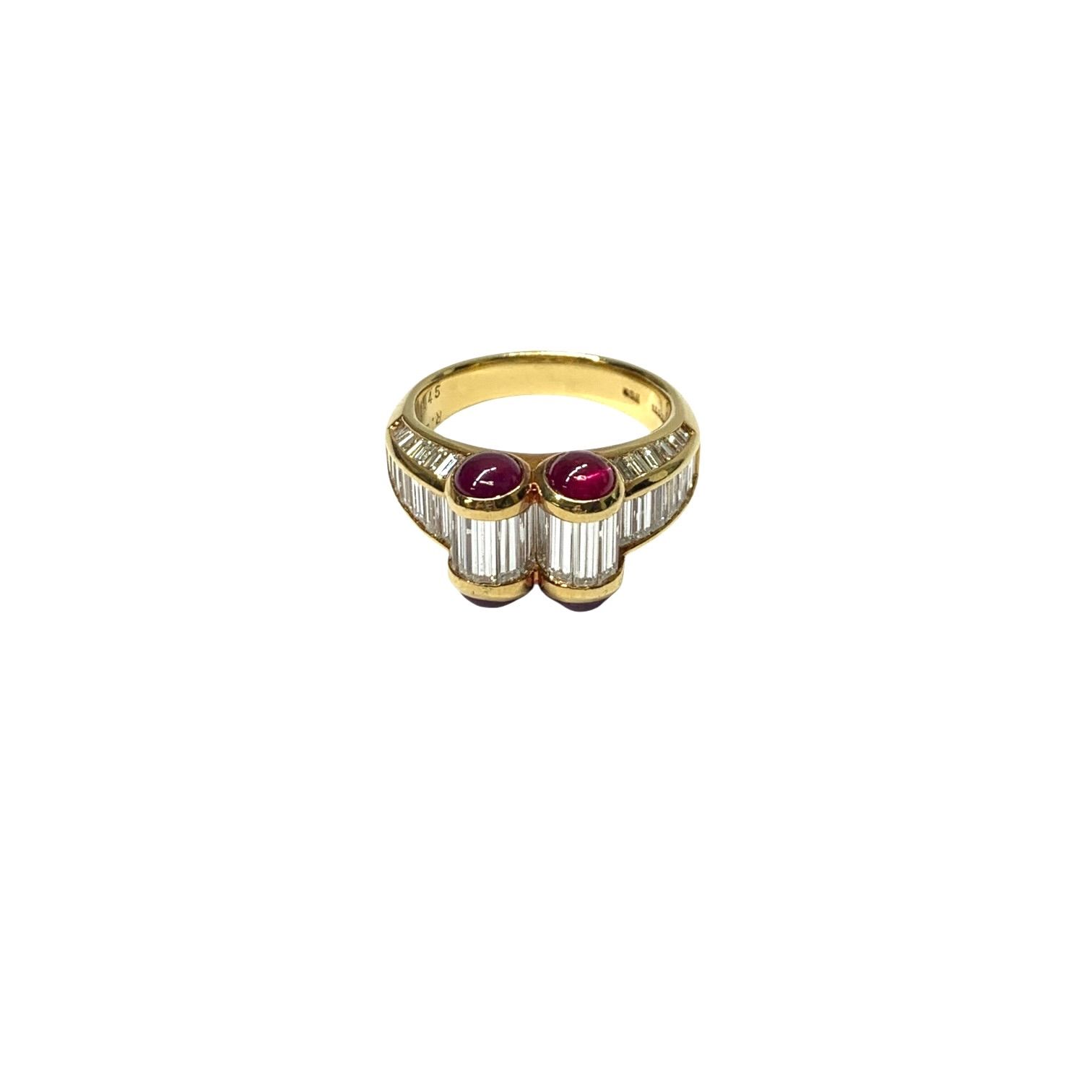 PICCHIOTTI リング ダイヤ 3.45ct ルビー 2.7ct K18 指輪 Ruby Diamond Ring ピキョッティ - メルカリ