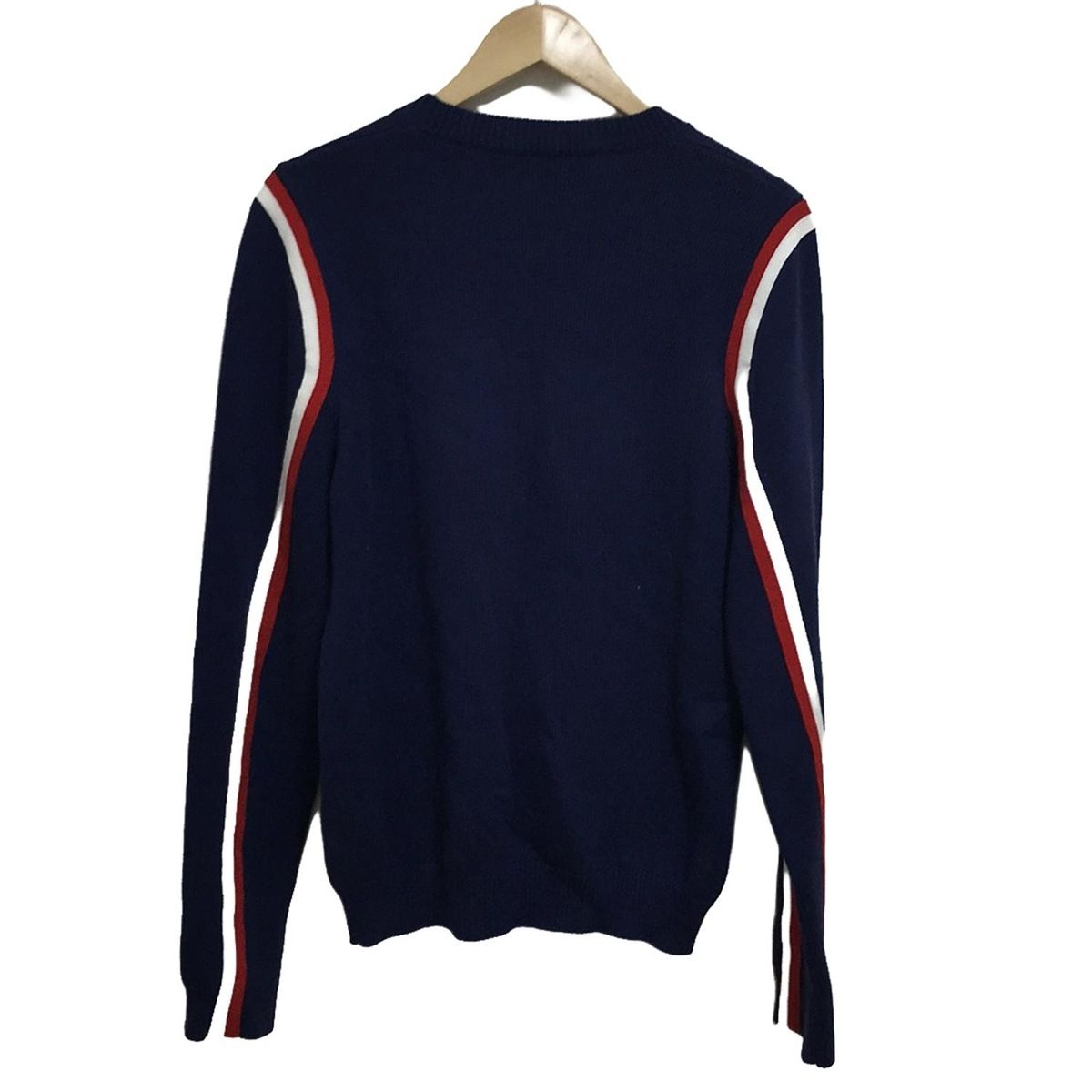 DSQUARED2 ディースクエアード 長袖セーター サイズM メンズ - ネイビー×レッド×白 クルーネック