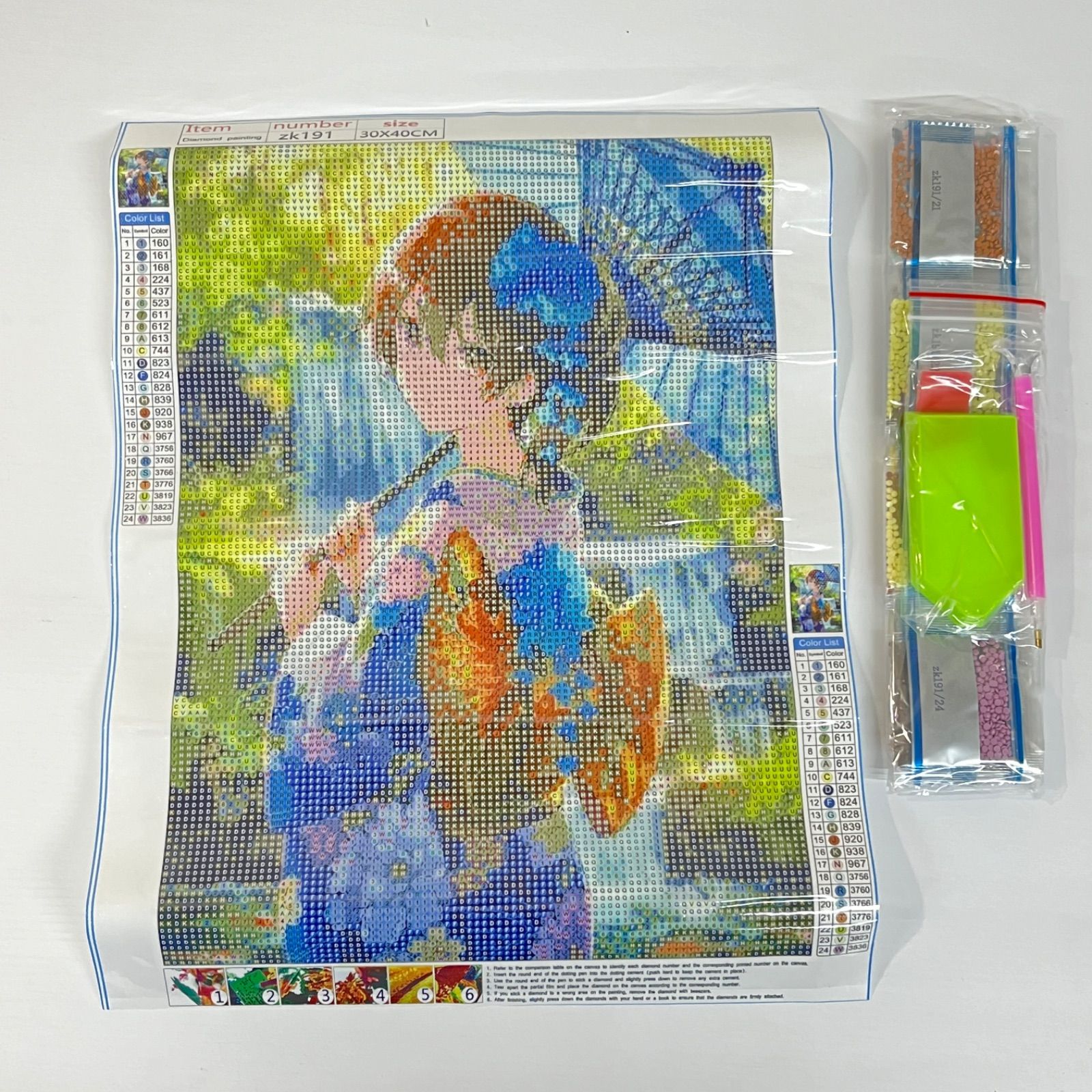 ダイヤモンドアート 4種セット 約30×40cm 未使用品 ( # M020-240927-001 ) - メルカリ