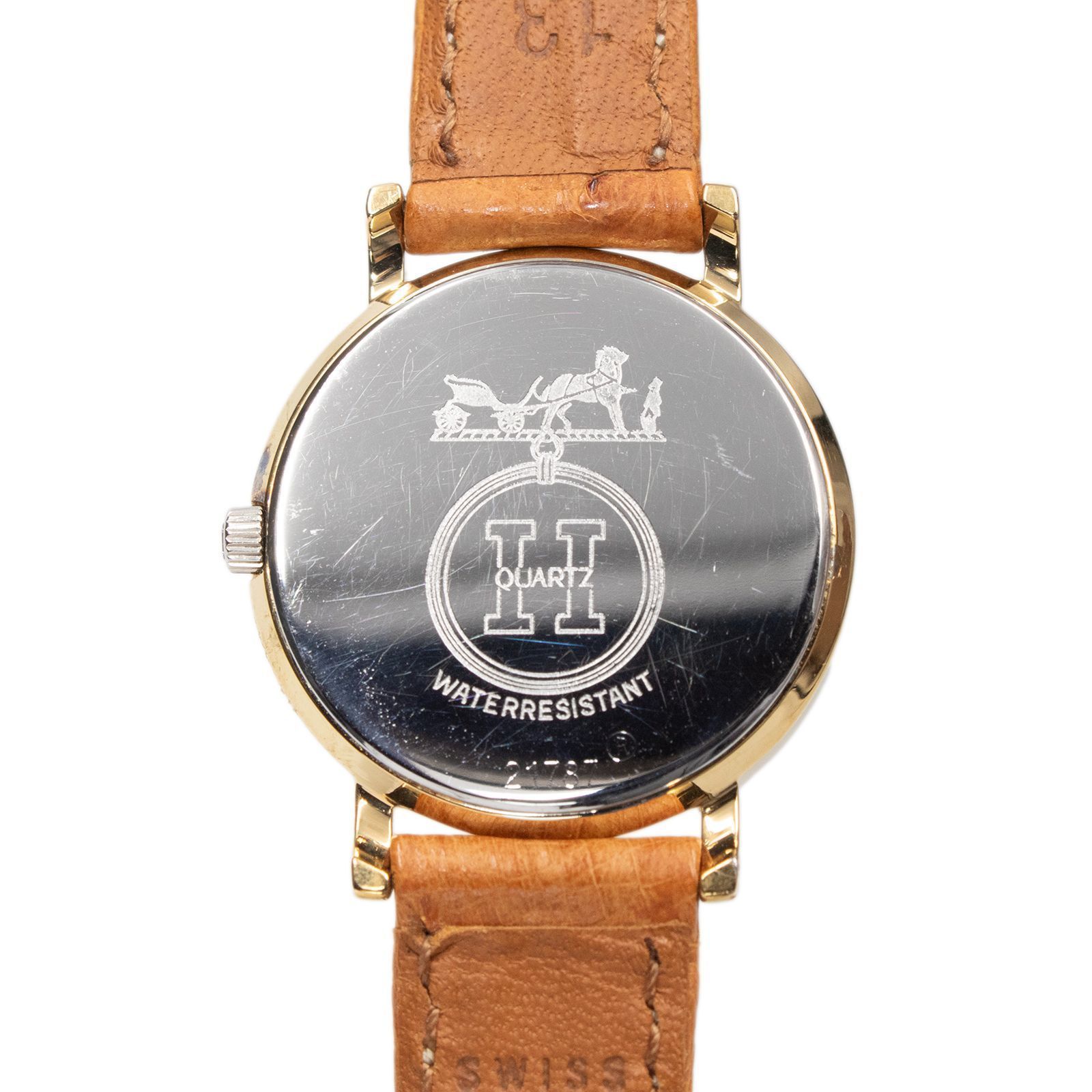 送料無料 エルメス 腕時計 クォーツ レディース ピュールサング 黄色