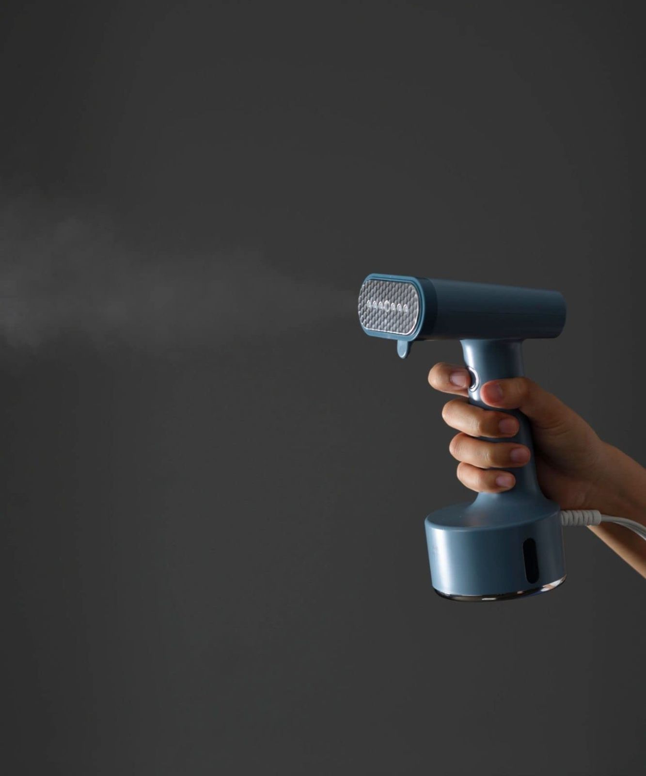 梅雨 除菌 花粉 脱臭 プレゼント 対策 新生活 スタイリングハンディスチーマー 立ち上がり約25秒 衣類ケア 連続スチーム 人気 衣類スチーマー ブルー シワ伸ばし ハンガーにかけたまま グレー 軽量 コンパクト スチームアイロン BOE076-BGY ブル