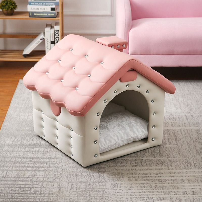 ペットハウス ペットベッド ハウス 犬小屋 犬 ネコ 猫 ピンク グレー レッド ブルー ジュエル お洒落 かわいい シンプル ヨーロピアンスタイル