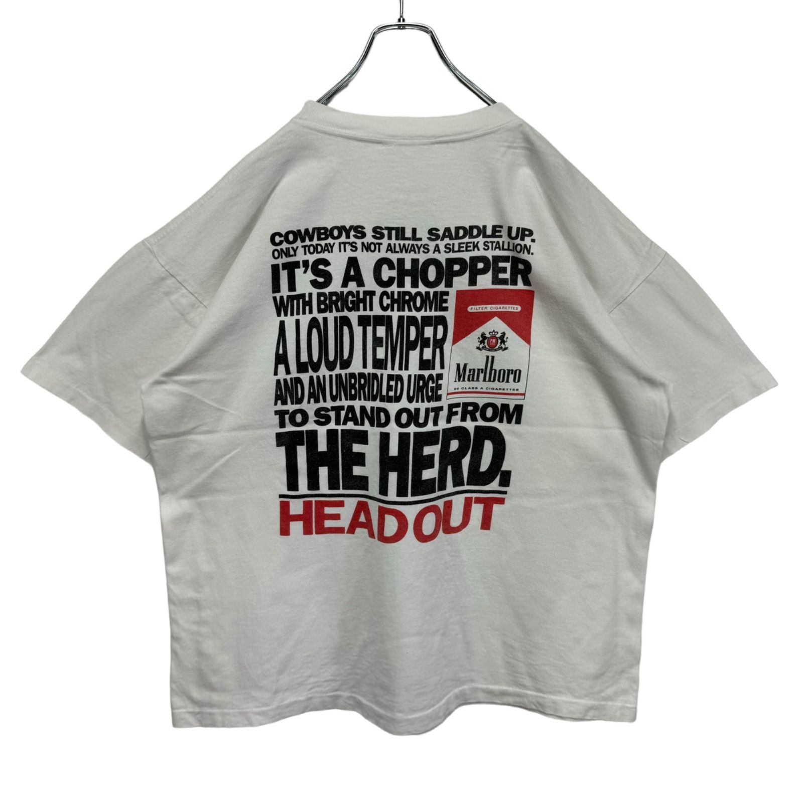 90s vintage Marlboro Logo Print T-shirt Tee マールボロ