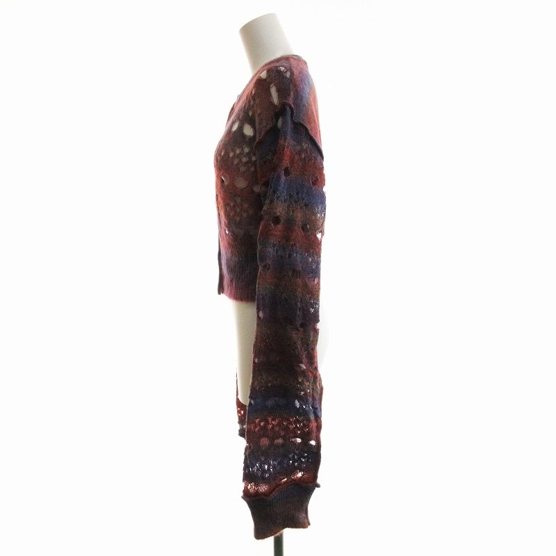 PERVERZE パーバーズ Wmns Holey Pattern Mohair Knit Cardigan