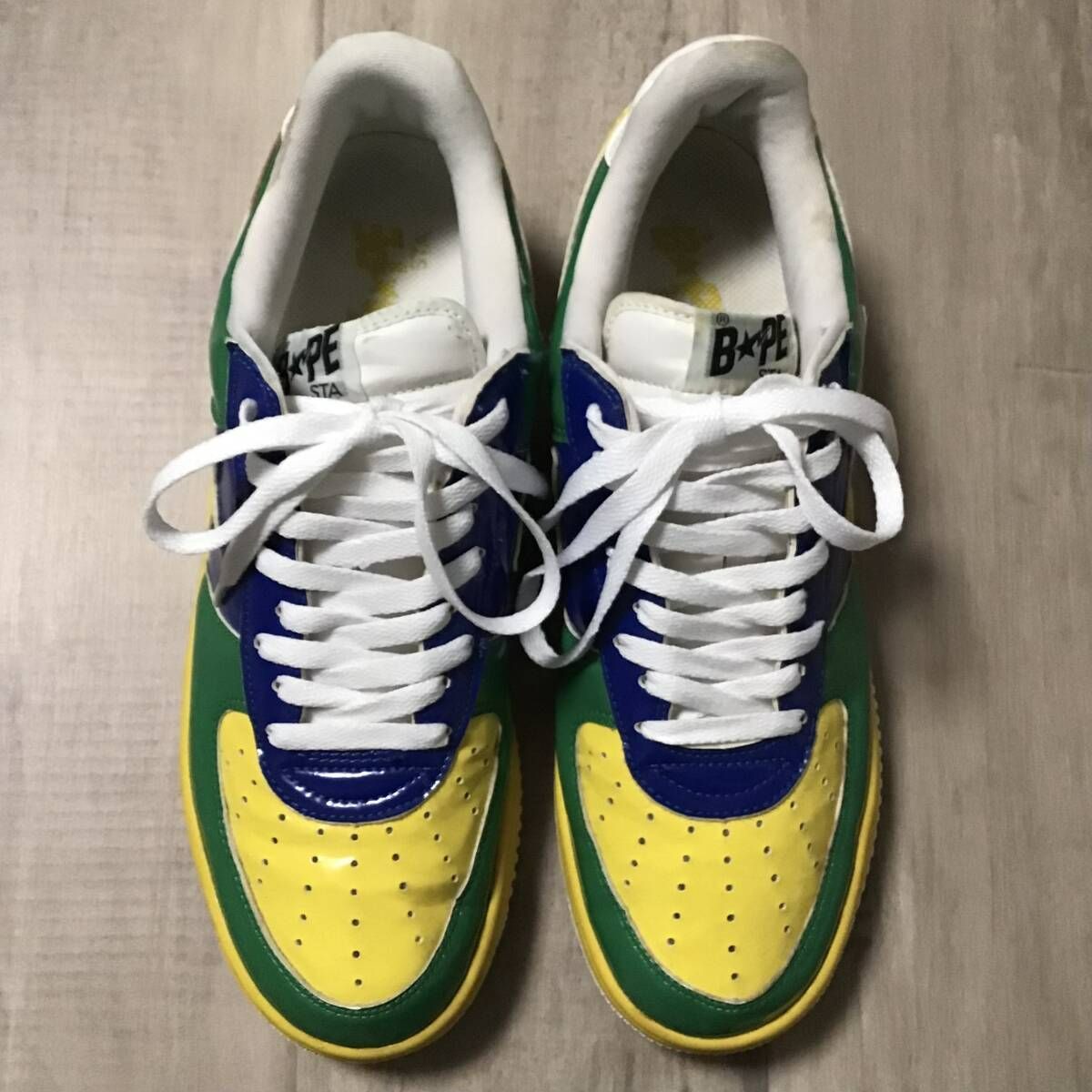 BAPESTA エナメル スニーカー 29cm a bathing ape BAPE STA