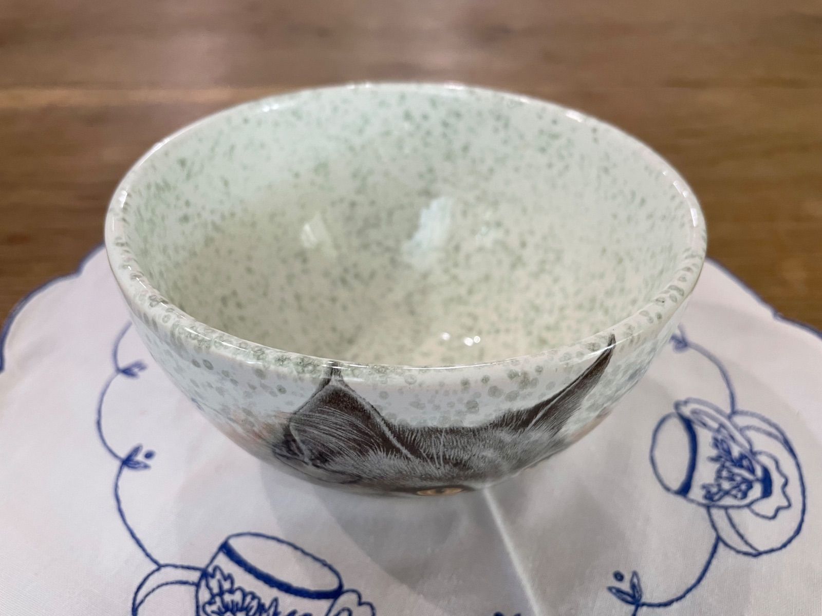 フランス　蚤の市　カフェオレボウル　花柄　ブロカント フランス アンティークカフェオレボウル 大人気うろこ柄 ピンク
