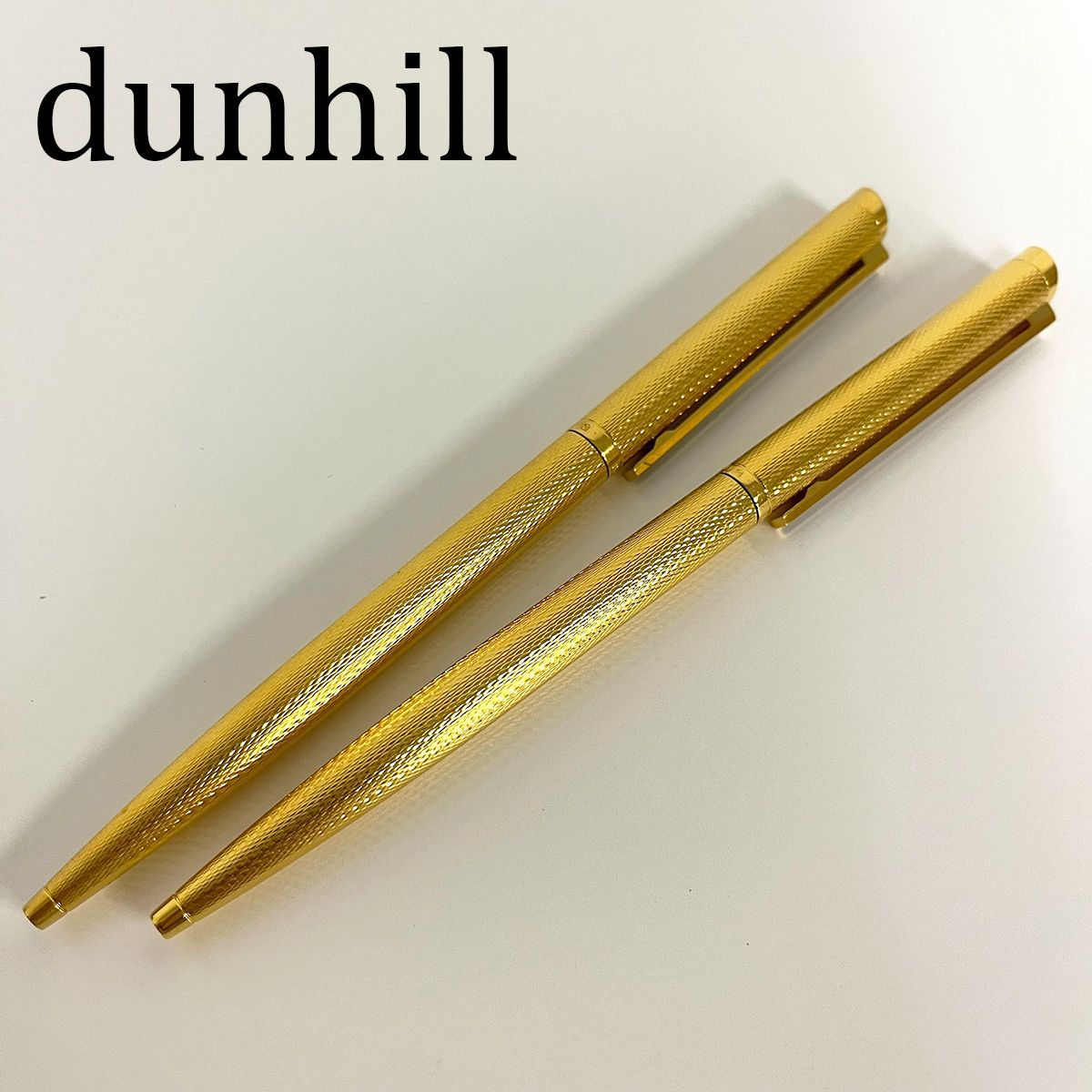 dunhill ダンヒル ボールペン 2本セット 筆記具 ゴールド