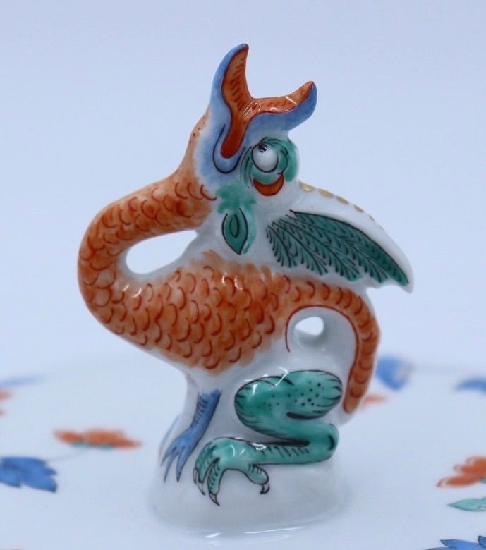 マイセン 柿右衛門風 シノワズリ透かし プレート 飾り皿 24cm