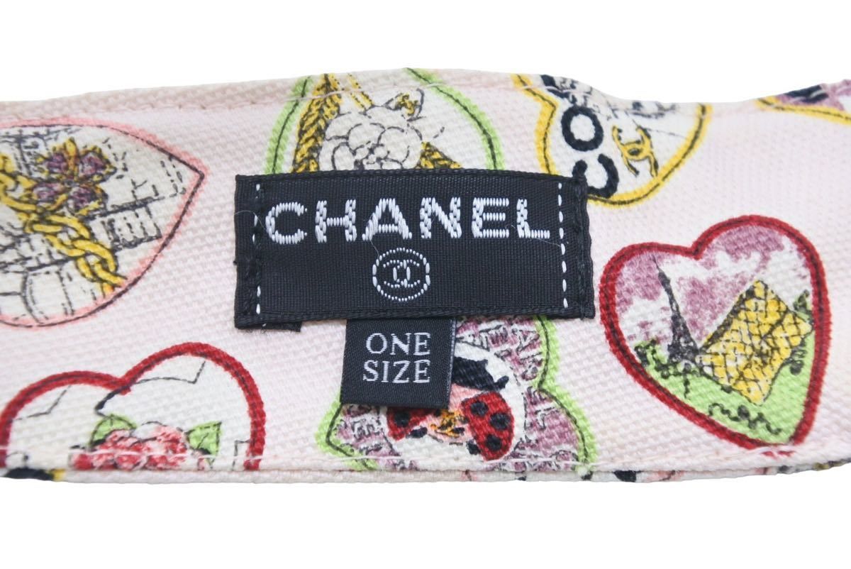 CHANEL シャネル サンバイザー 帽子 バレンタイン ハートココマーク 