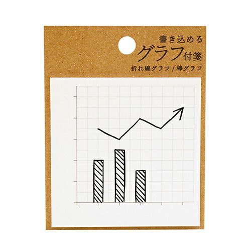 まとめ アオトプラス ふせん グラフ付箋 折れ線|棒グラフ K-GRA-1-01 ×30セット