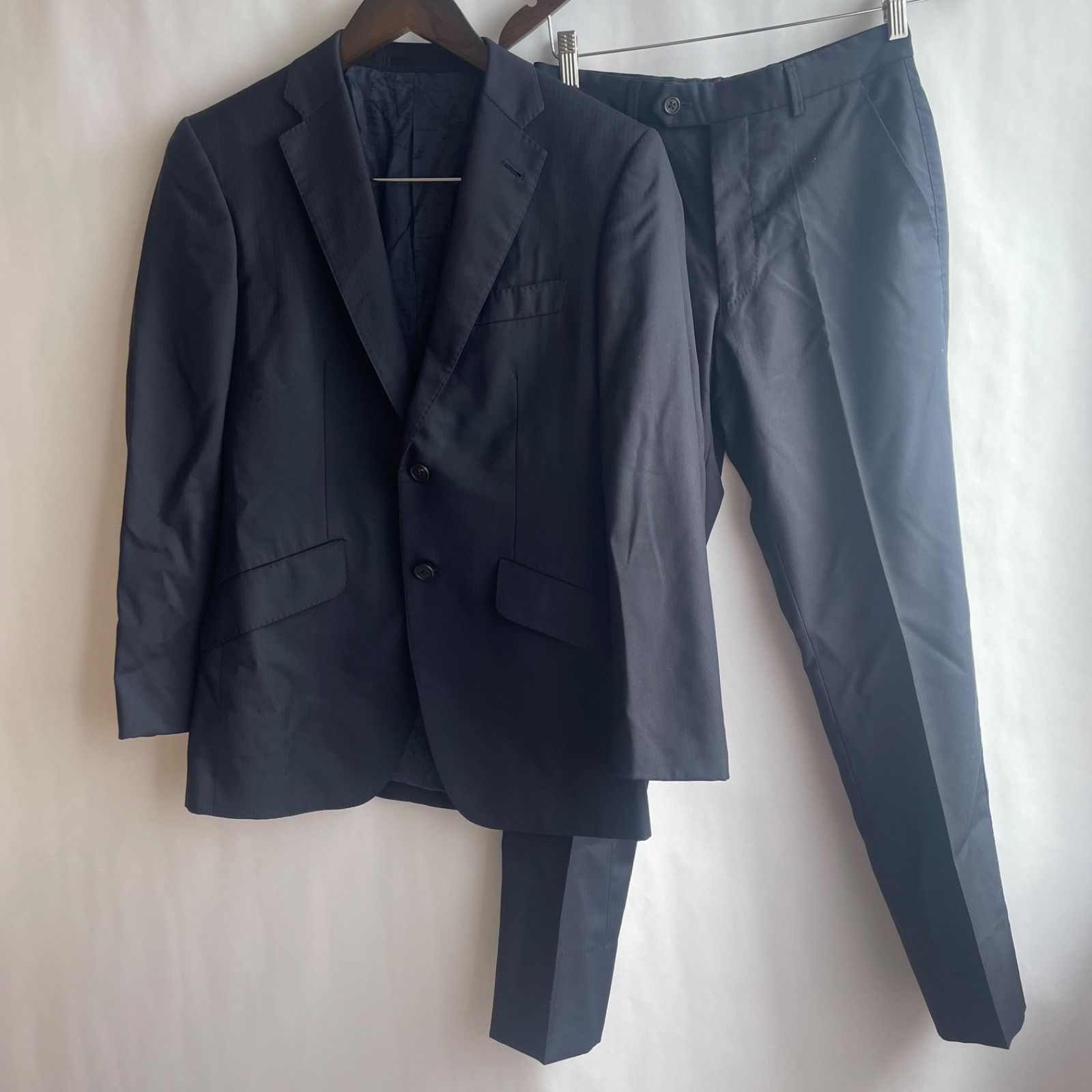 美品】ポールスミス 裏地 地図 デザイン有 ウール スーツ