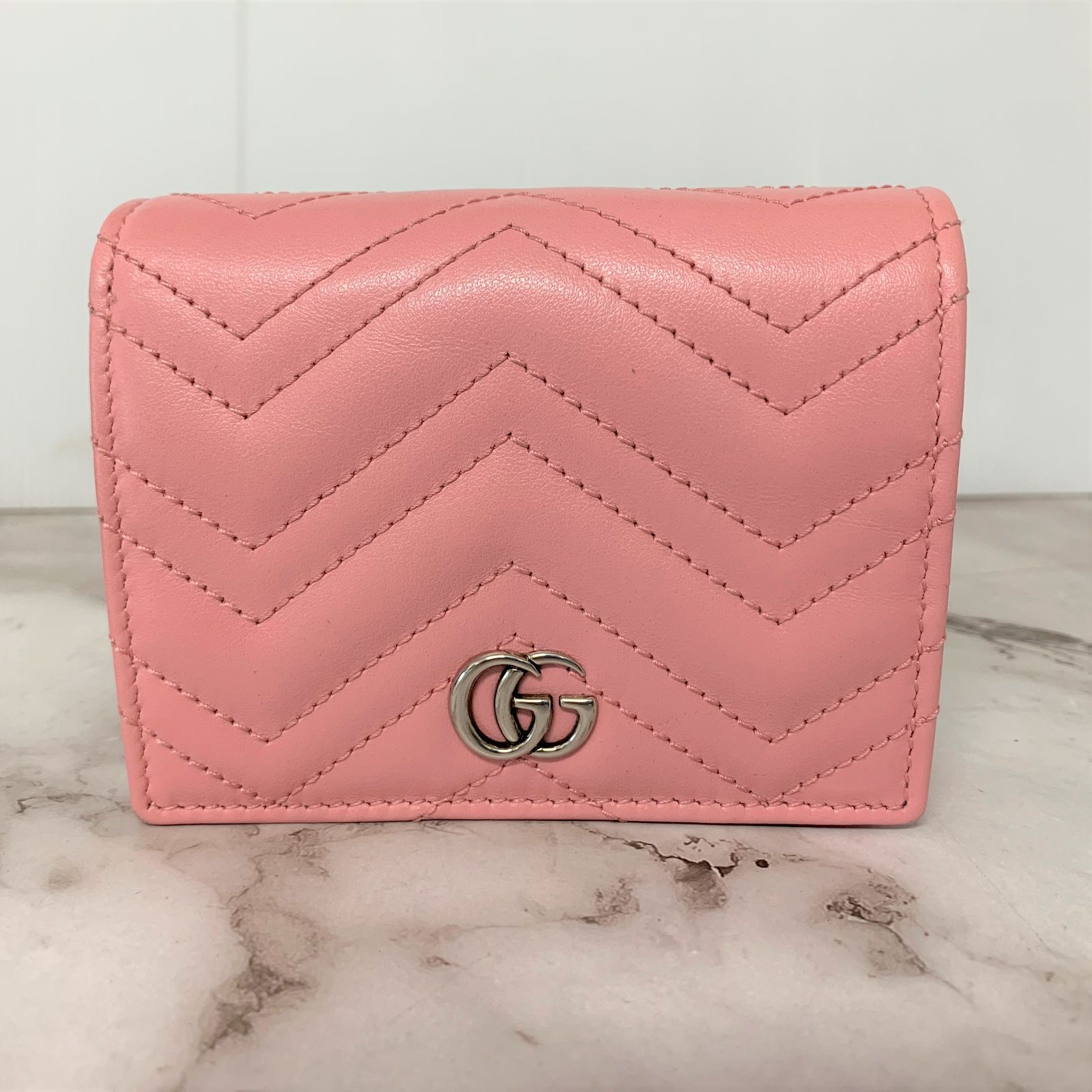 GUCCI グッチ GGマーモント チェーン財布 ピンク 625693 収納袋/外箱