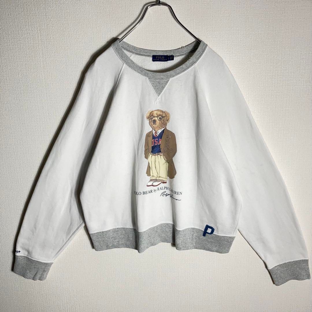 RALPH LAUREN スウェット 前V ポロベア 白 L 楽天市場】ラルフローレン POLO Ralph Lauren ポロベアー 前V