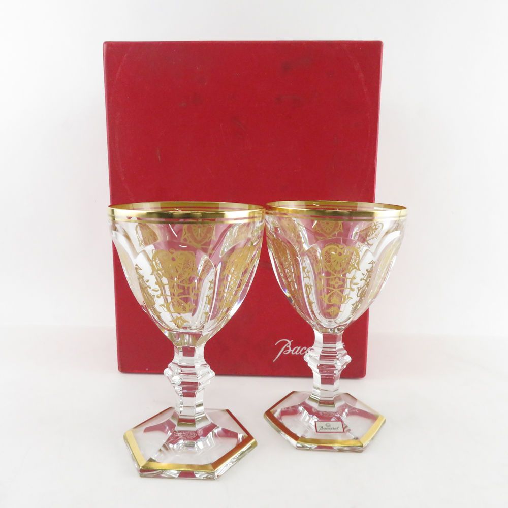 美品 Baccarat バカラ エンパイア ワイングラス 2客 クリスタル