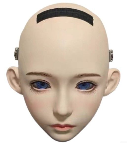 全頭マスク カツラ付き 月神OR フルマスク ドール ヘッド