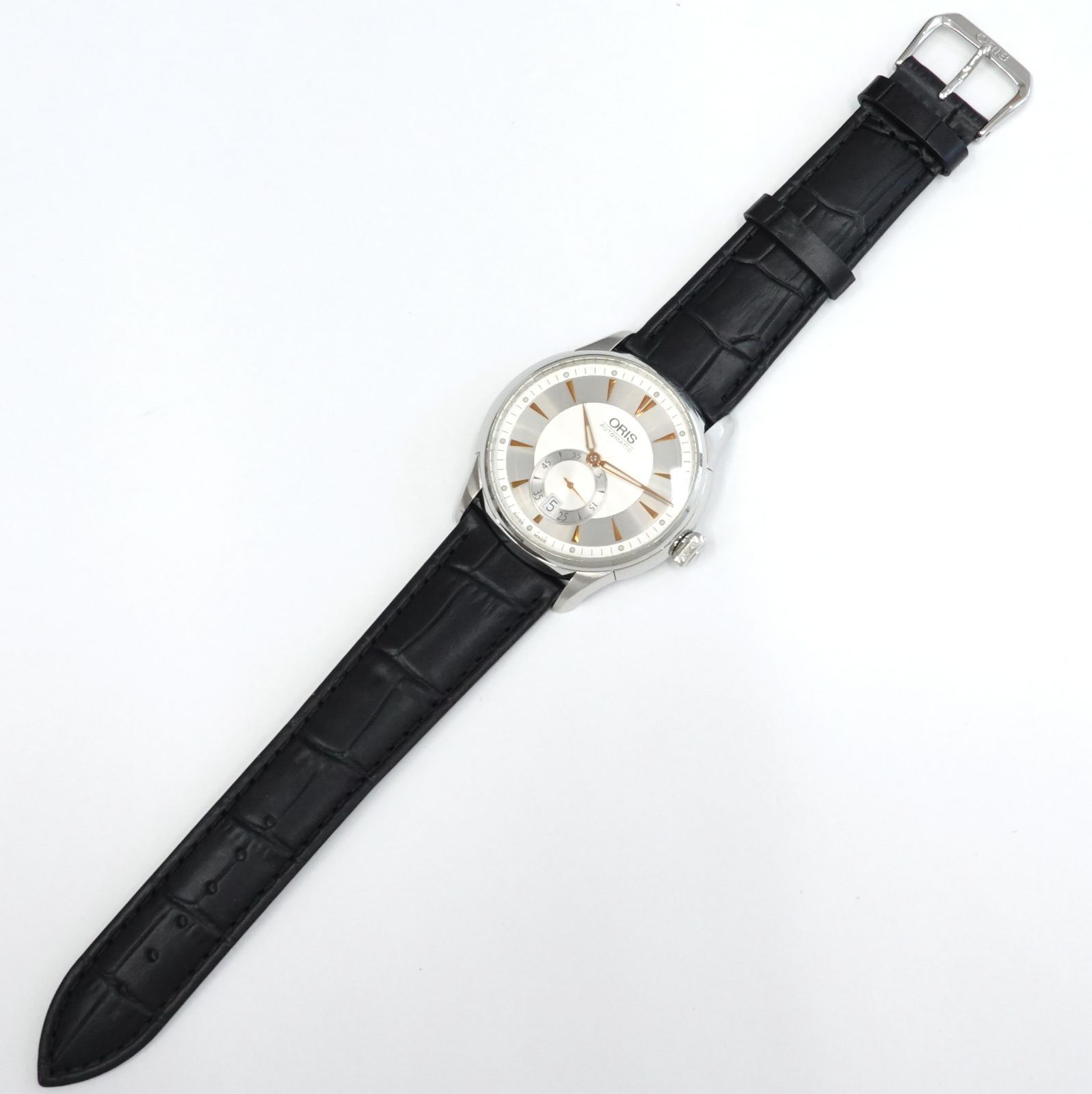 ORIS オリス アートリエ スモールセコンド デイト 7582 SS/レザー 