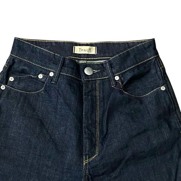 ◆ ヤヌーク YANUK デニムパンツ セミフ ボトムス インディゴブルー 綿混 25 S 7号 レディース S5V431