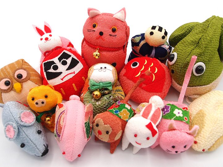 つるし飾り ちりめん細工 10個入り セット 可愛らしい和飾り