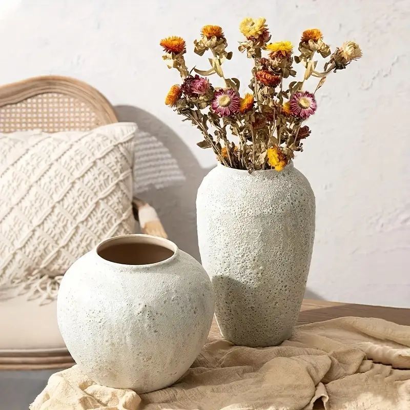 花瓶 フラワーベース ホワイト 白 陶器 おしゃれ シンプル 造花 北欧 モダン インテリア フラワーベースLottiホワイトL amp YOUKAEN フラワースタンド