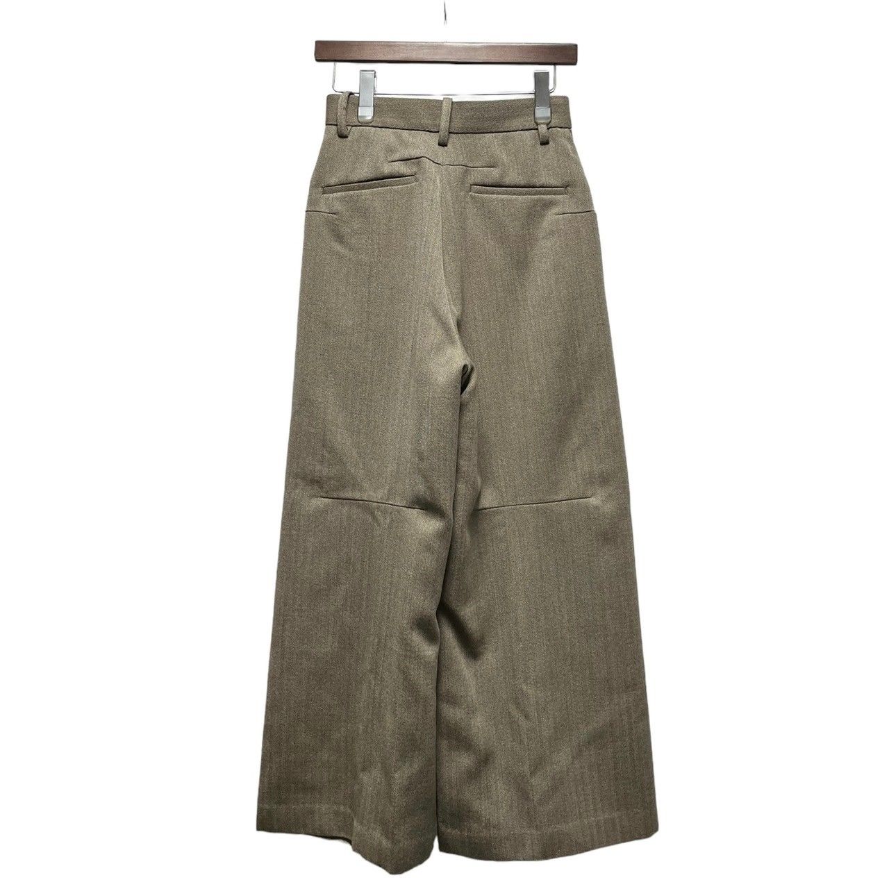 PHOTOCOPIEU フォトコピュー 22AW LEONORA WIDE LEG TROUSERS キャバリーツイルワイドパンツ 222LNR 36 ブラウン 3452