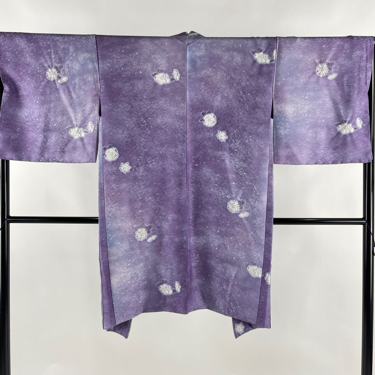 羽織 身丈104cm 裄丈67cm M 辻が花 ぼかし 紫 正絹 美品 逸品