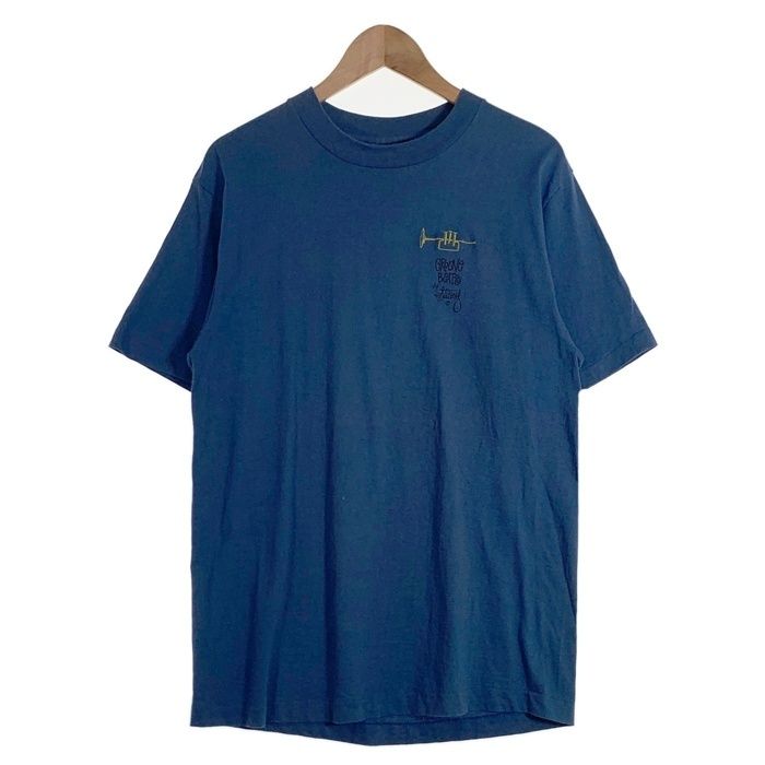 80-90's STUSSY ステューシー GROOVE BEATS トランペット刺繡 プリント