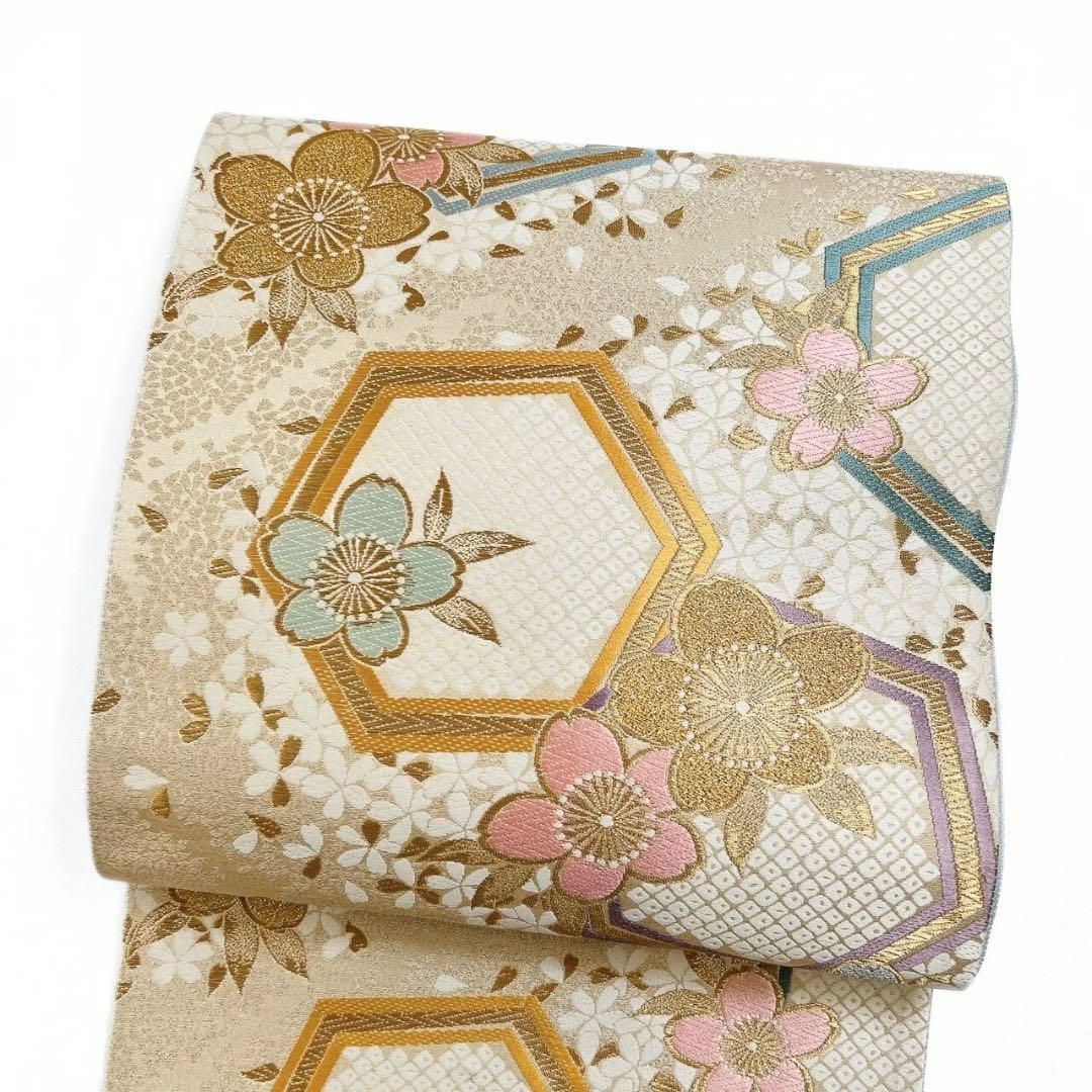 振袖 銀通し 金駒 金彩 紋意匠 正絹 S075