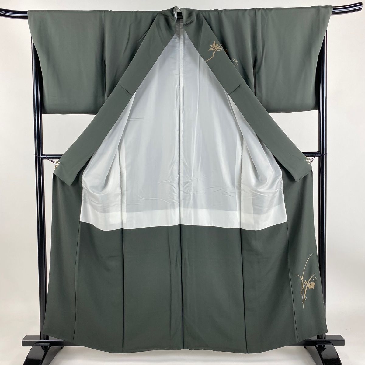 付下げ 身丈166cm 裄丈68cm L 袷 翠山工房 やまと 落款 辻が花 銀通し