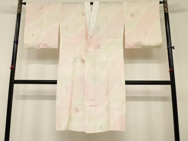 今ならほぼ即納！ □趣味の着物□正絹 長襦袢袷仕立て 無双半衿刺繍暈し染め☆未 着物・浴衣