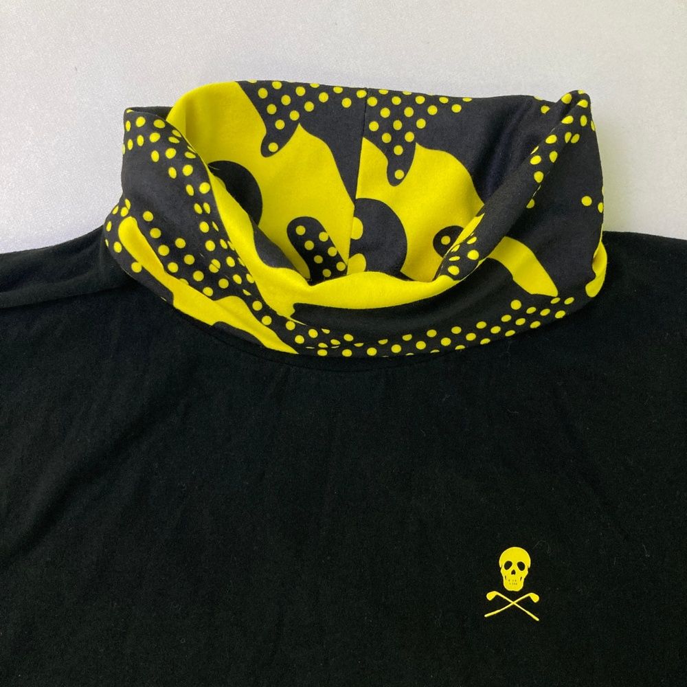 サイズ：46 MARK&amp;LONA マークアンドロナ  起毛 タートルネック 長袖Tシャツ  ブラック系 [240101499996] ゴルフウェア メンズ ストスト 新品】MARK&LONA マークアンドロナ 起毛 タートルネック 長袖T