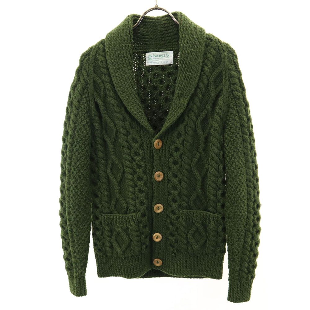 INVERALLAN ショールカラーカーディガン INVERALLAN」 6A SHAWL COLLAR CARDIGAN INDIGO COTTON インバー
